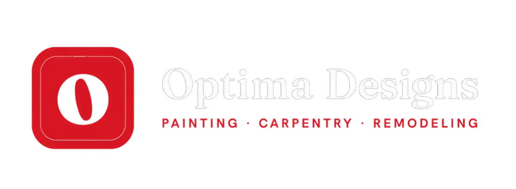 Optima Design Group logo with red icon and modern text for branding.